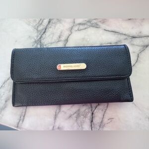 Michael Kors Pebbled Black Leather Wallet